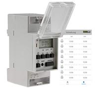 Minuterie numérique pour panneau de commande sur rail DIN Réglage via APP Bluetooth 230V / 8A Minuterie Minuterie Affichage LC Programmable pour la semaine/le jour