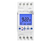 Minuterie numérique Programmable à 2 canaux, 24 heures, horloge, intervalle de secondes, avec deux sorties indépendantes de relais