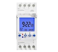 Minuterie numérique Programmable à 2 canaux, 24 heures, horloge, intervalle de secondes, avec deux sorties indépendantes de relais