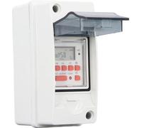 Minuterie numérique programmable sur 7 jours, étanche, pour usage intérieur/extérieur, 85-265 V