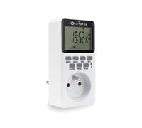 Minuterie Numérique Programmable sur Prise Branchable - 20 Programmes Marche/Arrêt, 24H/24 7J/7, Fonction Décompte