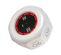Minuterie Pomodoro rotative pour cuisine et bureau,-Blanc