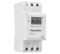 Minuterie programmable numérique LCD, relais, compatible avec rail DIN 35 mm, tension DC 12V, 16 ampères, contact SPST