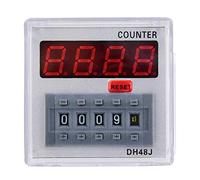 Minuterie programmable Relais temporisé, Relais de compteur numérique 24 V/220 V avec affichage LED, 0.1S-99H DH48S-S à 11 Broches pour contrôle synchronisation