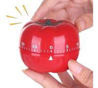 Minuterie - Rappel de compteur d'alarme à haut volume, forme de tomate de rappel d'alarme de cuisson élevée | Minuterie visuelle | Pour la cuisine, la cuisson, les grillades, les études, le travail
