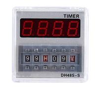 Minuterie Relais Temporisé DH48S-S 0.1S-99H 24V AC/DC 8 Broches pour Automatisation et Contrôle