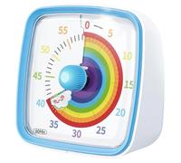 Minuterie Visuelle de 60Minutes avec Veilleuse, Compte à Rebours, Minuterie Pomodoro avec Motif Arc en Ciel pour Enfants et Adultes