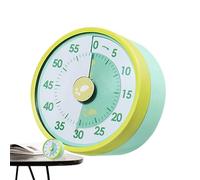 Minuteries de cuisine pour la cuisine | Minuterie mécanique à remontage de 60 minutes | Compte à rebours analogique, support magnétique, compte à rebours manuel en acier inoxydable pour la cuisson à d