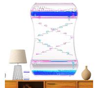 Minuteur À Liquide, Sablier À Huile en Forme De Colorée, Sensoriels avec Mouvement De Bulles Liquides, pour Les Le Bureau La Salle De paisement L'École La Chambre Décoration