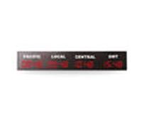 Minuteur à rebours, LED numérique multi fuseau horaire ville autocollants horloge murale fuseau horaire mondial horloge for bureau décor à la maison(8)