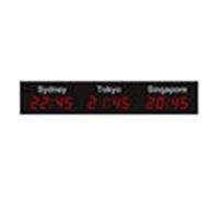 Minuteur à rebours, LED numérique multi fuseau horaire ville autocollants horloge murale fuseau horaire mondial horloge for bureau décor à la maison(7)