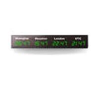 Minuteur à rebours, LED numérique multi fuseau horaire ville autocollants horloge murale fuseau horaire mondial horloge for bureau décor à la maison(2)