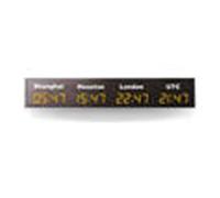 Minuteur à rebours, LED numérique multi fuseau horaire ville autocollants horloge murale fuseau horaire mondial horloge for bureau décor à la maison(3)