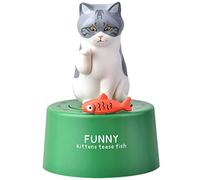 Minuteur animal pour - Mignon minuteur en forme de chat - Minuteur animal avec mouvement mécanique doux - Minuteur de cuisine pour , bureau, bureau