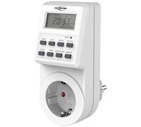 ANSMANN Horloge programmable, Horloge hebdomadaire AES6 programmable Individuellement, écran LCD, 3680W, numérique avec 18 Heures de Commutation préprogrammées, Fonction aléatoire, Heure d'été