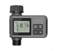 Minuteur Arrosage Jardin ABS Mode Manuel 8h Max(14mm) | Délai pluie intégré, pause 1-15 jours, économie d'eau, protection plantes, météo variable