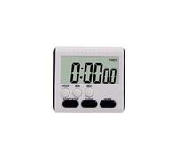 Minuteur cuisine noir pour cuisson minuterie 24 heures numérique réveil lcd écran support magnétique