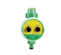 Minuteur d'arrosage automatique à double bouton - Contrôleur d'irrigation intelligent - Affichage LED étanche - Pour arroseur goutte à goutte - Systèmes de brumisation - Alimenté par batterie