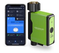 Minuteur d'arrosage avec compteur d'eau et passerelle nécessaires, minuteur pour robinet de jardin avec entrée en laiton, contrôle via application mobile, compatible avec
