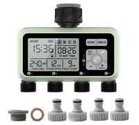 Minuteur d'arrosage pour jardin, 4 sorties, programmation automatique, modèle HCT-379-BS