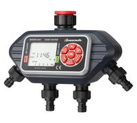 Minuteur d'arrosage Programmateur d'irrigation - 4 sorties - Mode automatique - Arrosage du jardin - Écran large - Étanche