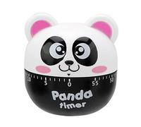 Minuteur de Cuisine électrique mécanique en Forme de Panda - avec Rappel - pour la Cuisine - Rose