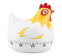 Minuteur De Cuisine En Forme De Poule Style Dessin Animé Blanc
