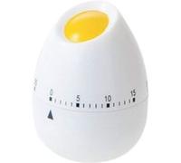 Minuteur de cuisine en forme d'ouf blanc