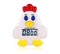 Minuteur de Forme de Coq, Minuteur de Cuisine Magnétique blanc
