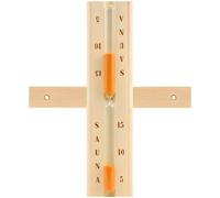 Minuteur de sauna à sable, sablier 15 min avec sable orange, minuteur en bois pivotant à 360°, 11,4 x 2,7 x 1,6 po, lecture facile, pour sauna traditionnel, hammam et douche à domicile