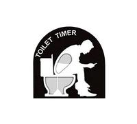 Minuteur de toilette amusant - Sablier décoratif pour la maison, pour les jours de fête, les anniversaires, les toilettes - Minuterie d'entraînement des toilettes - Temps de la salle de bain (A)