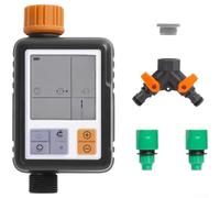 Minuteur d'irrigation numérique automatique, contrôleur d'arrosage à double sortie pour pelouse de jardin, étanchéité IPX5 avec horaire personnalisable