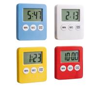 Minuteur Électronique de Cuisine Magnétique - Pile Incluse, Fixation Réfrigérateur ou Hotte - Couleur Aléatoire