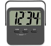 Minuteur électronique multi-scènes avec écran LCD transparent, rappel sonore et muet en option, support de 100 heures, support de bureau et design à suspendre au mur pour l'entraînement