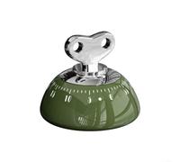 Minuteur mécanique de cuisine à remonter la cuisson des œufs Réveil magnétique arrière silencieux 7,6 cm (vert)