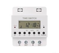 Minuteur numérique 220 V 60 A, programmable hebdomadaire pour contrôleur de temps avec 28 groupes de paramètres marche/arrêt, minuterie électronique pour appareils électriques de maison et de jardin
