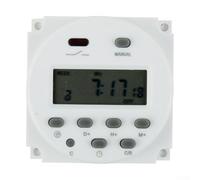 Minuteur numérique programmable 12 V DC, indice 16 A, écran LCD, commande manuelle, 16 réglages hebdomadaires marche/arrêt, coque étanche pour une utilisation sûre (C)
