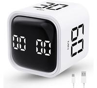 Minuteur Pomodoro, Cube Timer, Productivité avec Comptes à Rebours 5/10/30/60 Min, Muet, Vibration et Son, minuteur Rechargeable pour Études, Bureau, TDAH