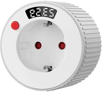 Minuteur pour prise électrique - Programmateur numérique - Économie d'énergie - Réglage de 1 à 24 heures - 16A, 3680W - Blanc