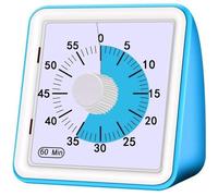 MINUTEUR - SABLIER Minuteur analogique visuel Compte à rebours Silencieux Outil de Gestion du Temps pour Enfants et Adultes 60