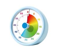 Minuteur Timer 60 Minutes Chronometre Enfant Et Compte À Rebours 10.3x4.5cm ABS pour Et Adultes, Silencieux Outil De Gestion du Temps pour Cuisine, Salle De Classe, Réunions