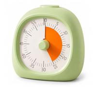 Minuteur Visuel, 60 Minutes Timer Compte à Rebours Silencieux | Desktop Outil de Gestion du Temps pour Cuisine, Salle de Classe, Réunions (Vert)