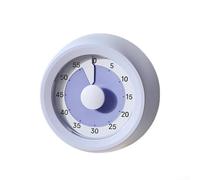 Minuteur visuel de 60 minutes, compte à rebours magnétique rechargeable de type C, charge silencieuse, gestion du temps pour enfants, étude, cuisine, travail blanc (violet)
