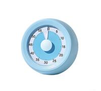 Minuteur visuel de 60 minutes, compte à rebours magnétique rechargeable de type C, charge silencieuse, gestion du temps pour les enfants, étudiant la cuisine, travail blanc (bleu)