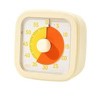 Minuteur visuel pour - Horloge de compte à rebours silencieuse de 60 minutes, outil de gestion du temps pour salle de uisine, devoirs, étude, douche, salle de bain,