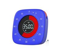 Minuteur Visuel Rechargeable, Timer Numérique avec 4 Modes d'alarme bleu