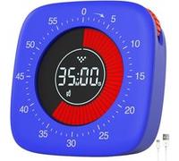 Minuteur Visuel Rechargeable, Timer Numérique avec 4 Modes d'alarme bleu
