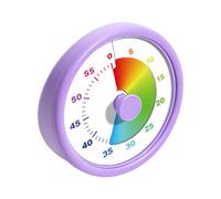 Minuteur Visuel Timer Enfant 60 Minutes Chronometre Enfant Et Compte À Rebours pour Adultes 10.3x4.5cm ABS Silencieux Outil De Gestion du Temps pour Cuisine Salle De Classe Réunions