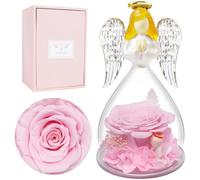 Miofula Cadeau Fete des Meres Original,Rose Eternelle Coffret Cadeau Femme,Fleur Eternelle Ange Cadeaux Anniversaire Femme, Rose Éternelle Cadeau pour Maman Mamie, Cadeaux Fête des Mères Anniversaire