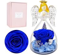 Miofula Cadeaux Fete des Meres Original,Rose Eternelle Coffret Cadeau Femme,Fleur Eternelle Ange Cadeaux Anniversaire Femme, Rose Éternelle Cadeau pour Maman Mamie, Cadeaux Fête des Mères Anniversaire